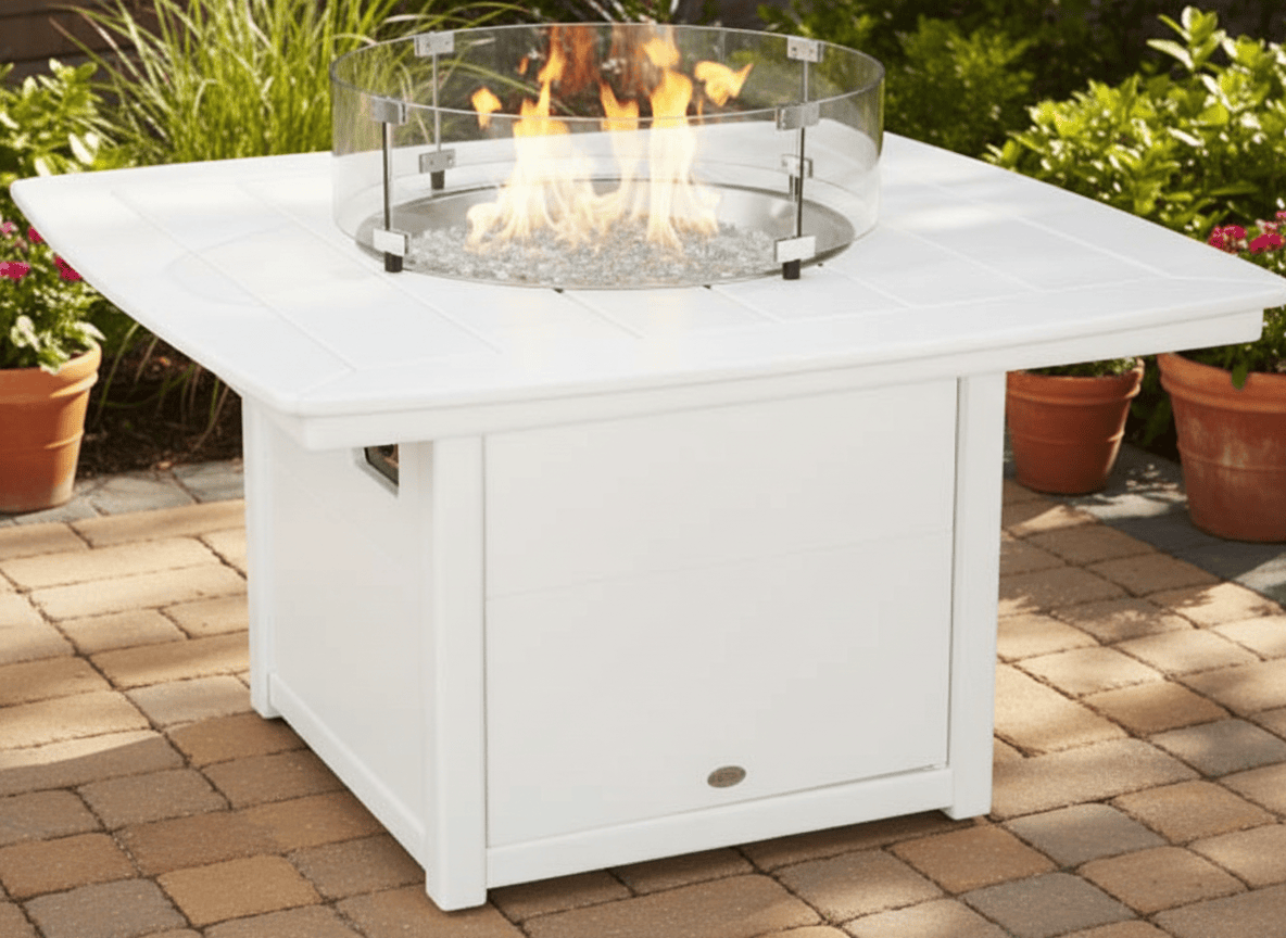 POLYWOOD® Nautical 42" Fire Pit Table - CTF42N Fire Table POLYWOOD®