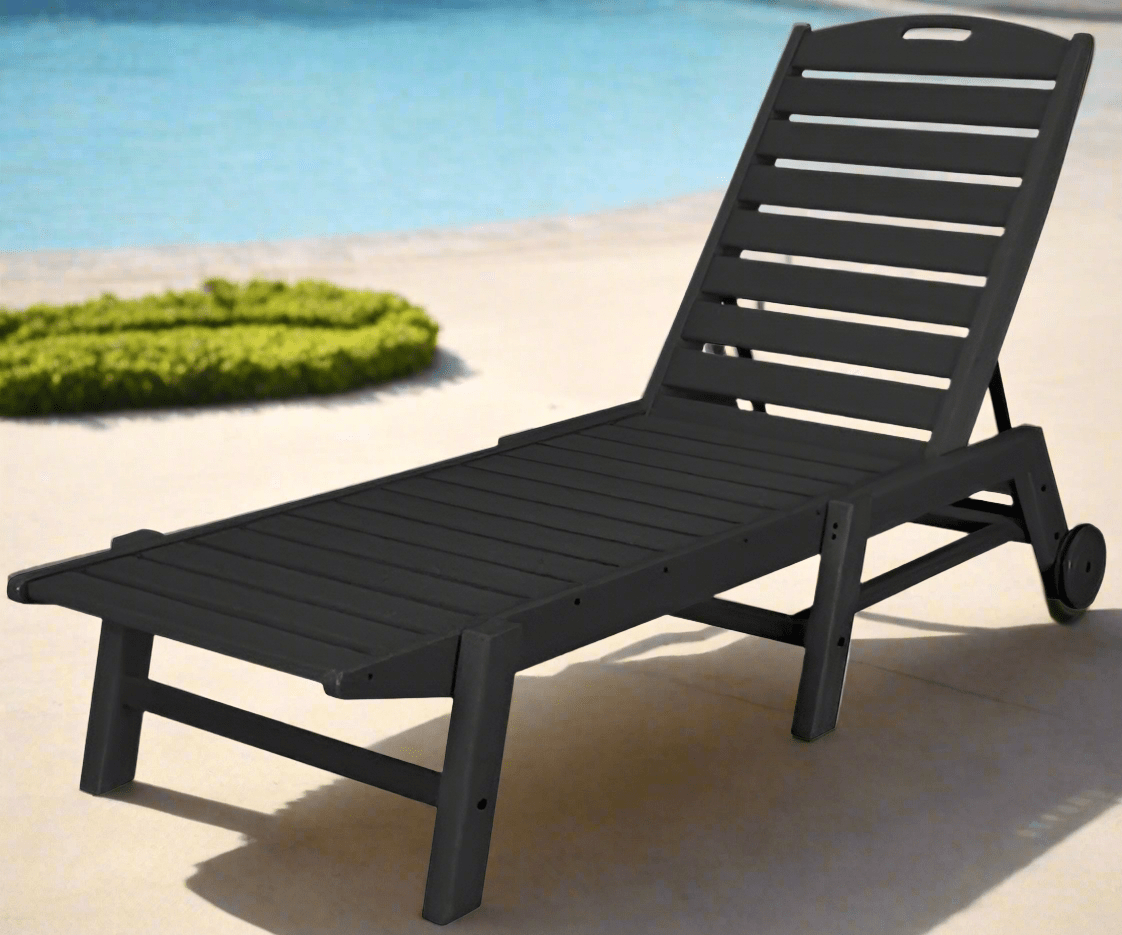POLYWOOD® Nautical Chaise with Wheels - NAW2280 Chaise POLYWOOD®