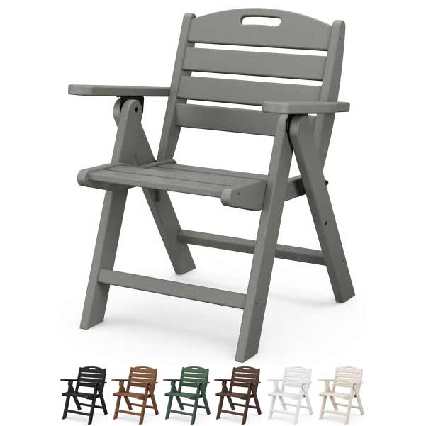 POLYWOOD® Nautical Folding Lowback Chair - NCL32 Chair POLYWOOD®