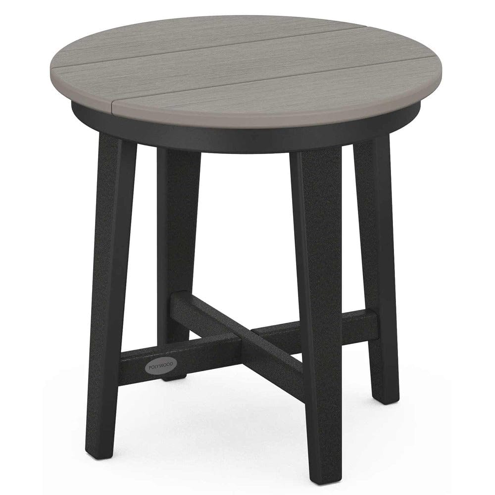 POLYWOOD® Newport 19" Round End Table - Select Accents - CTR19
