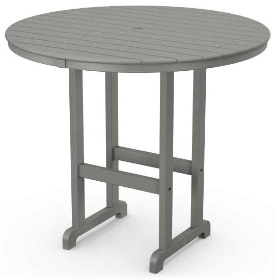POLYWOOD® 48" Round Farmhouse Bar Table - RBT248 Table POLYWOOD®