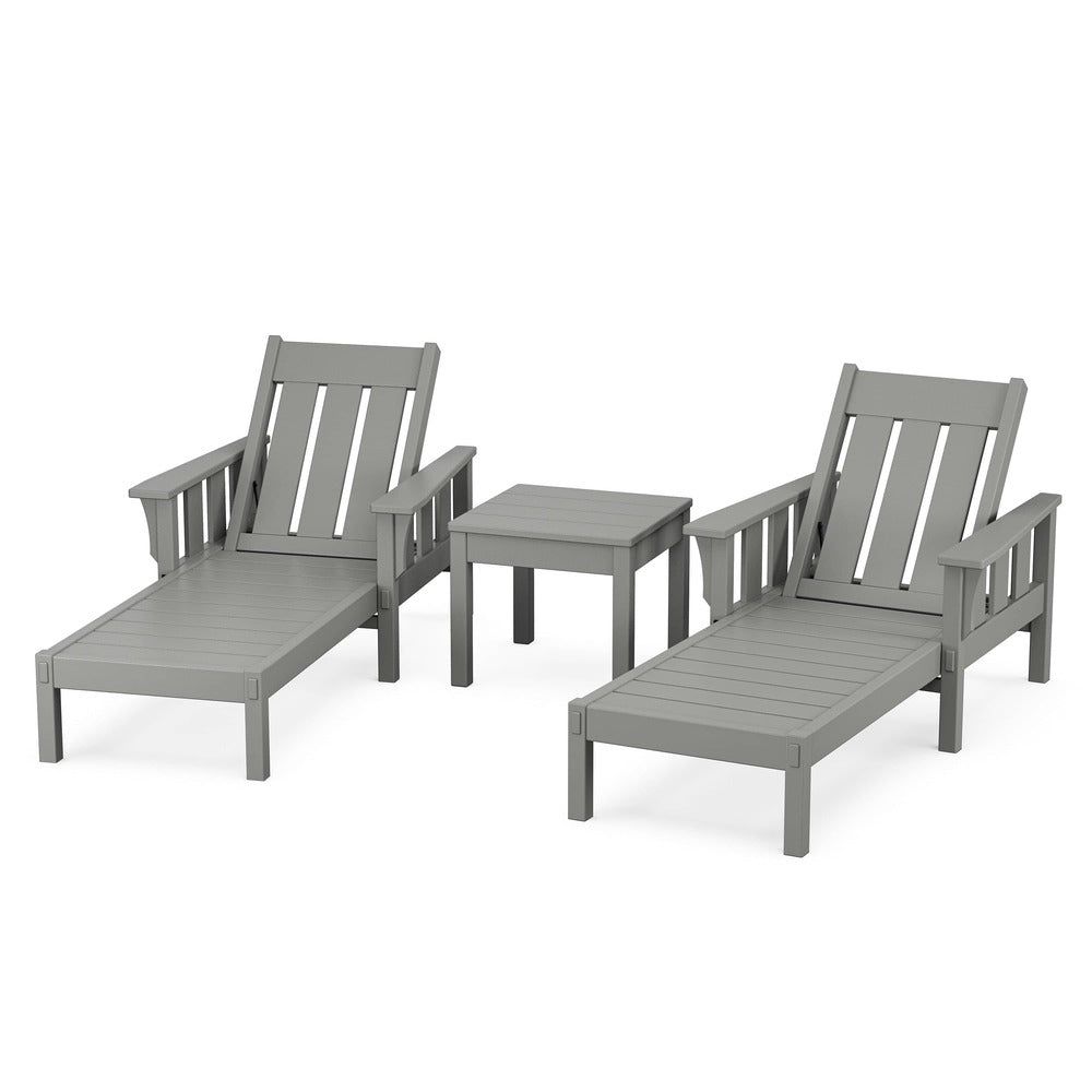 POLYWOOD® Acadia 3-Piece Chaise Set - PWS2545-1 Chaise POLYWOOD®
