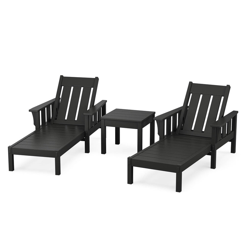 POLYWOOD® Acadia 3-Piece Chaise Set - PWS2545-1 Chaise POLYWOOD®