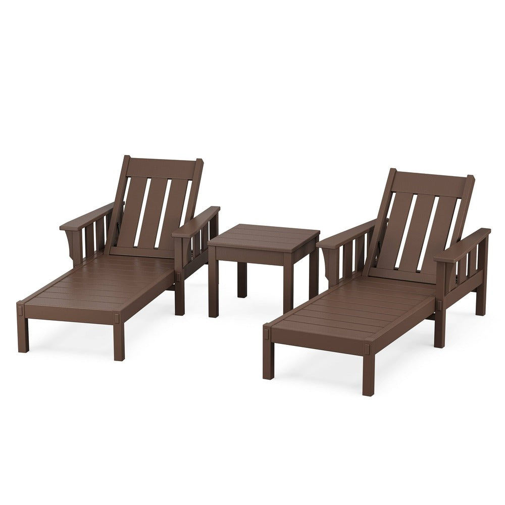 POLYWOOD® Acadia 3-Piece Chaise Set - PWS2545-1 Chaise POLYWOOD®