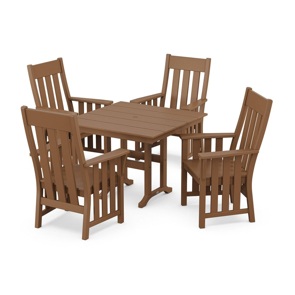POLYWOOD® Acadia 5-Piece Farmhouse Dining Set - PWS2558-1 Dining Set POLYWOOD®