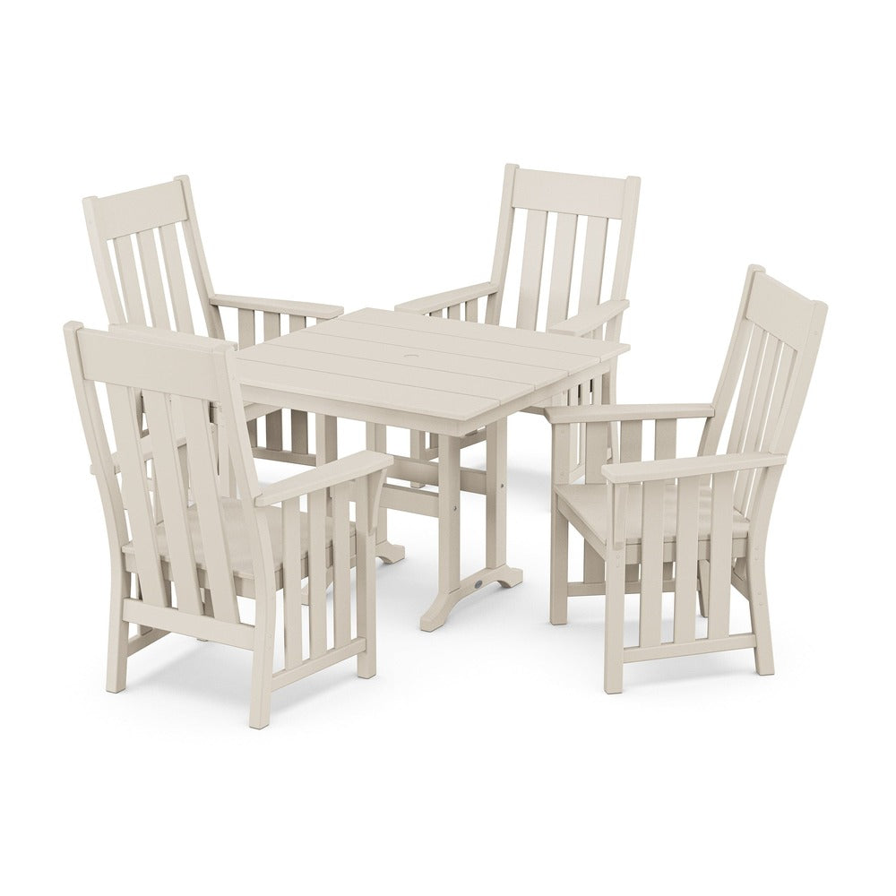 POLYWOOD® Acadia 5-Piece Farmhouse Dining Set - PWS2558-1 Dining Set POLYWOOD®