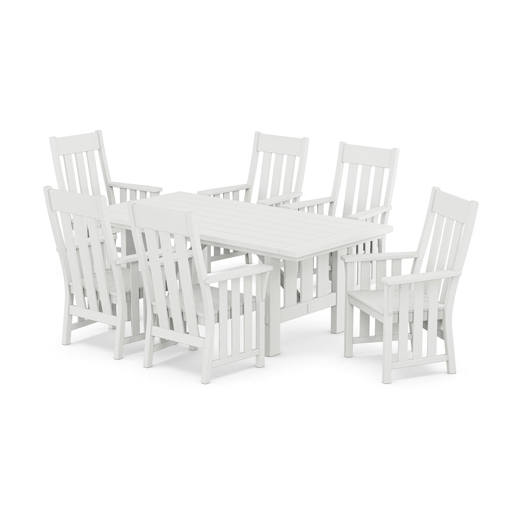 POLYWOOD® Acadia Arm Chair 7-Piece Dining Set - PWS2548-1 Dining Set POLYWOOD®