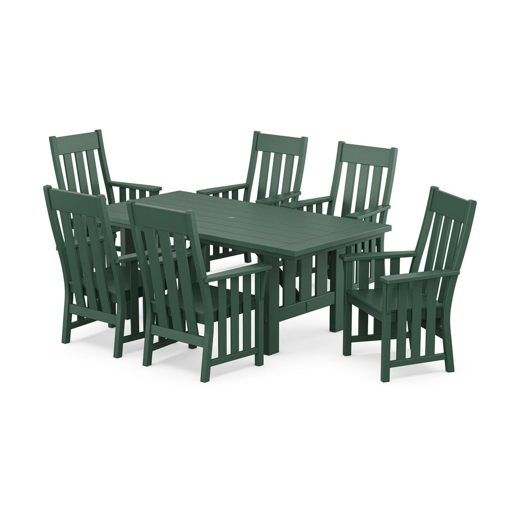 POLYWOOD® Acadia Arm Chair 7-Piece Dining Set - PWS2548-1 Dining Set POLYWOOD®