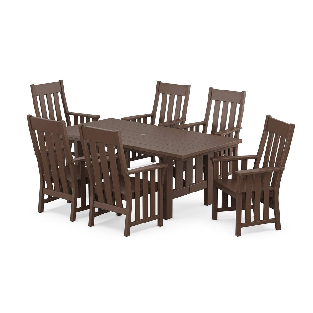 POLYWOOD® Acadia Arm Chair 7-Piece Dining Set - PWS2548-1 Dining Set POLYWOOD®