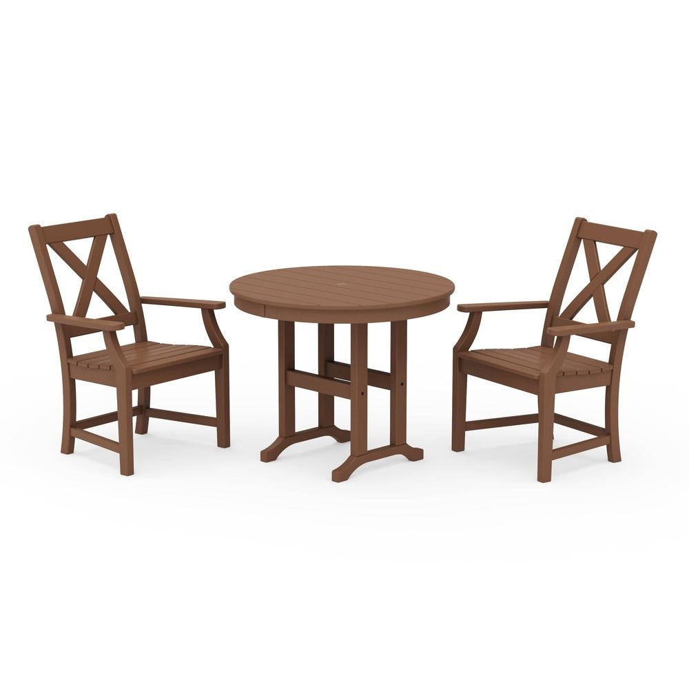 POLYWOOD® Braxton 3-Piece Round Dining Set 1321-1 Dining Set POLYWOOD®