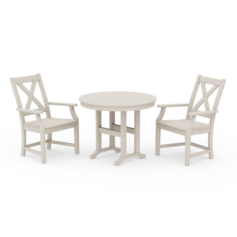 POLYWOOD® Braxton 3-Piece Round Dining Set 1321-1 Dining Set POLYWOOD®