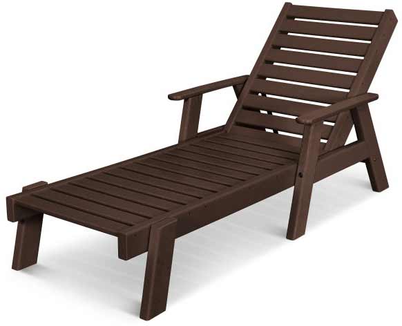 POLYWOOD® Captain Chaise with Arms - AC2678-1 Chaise POLYWOOD®