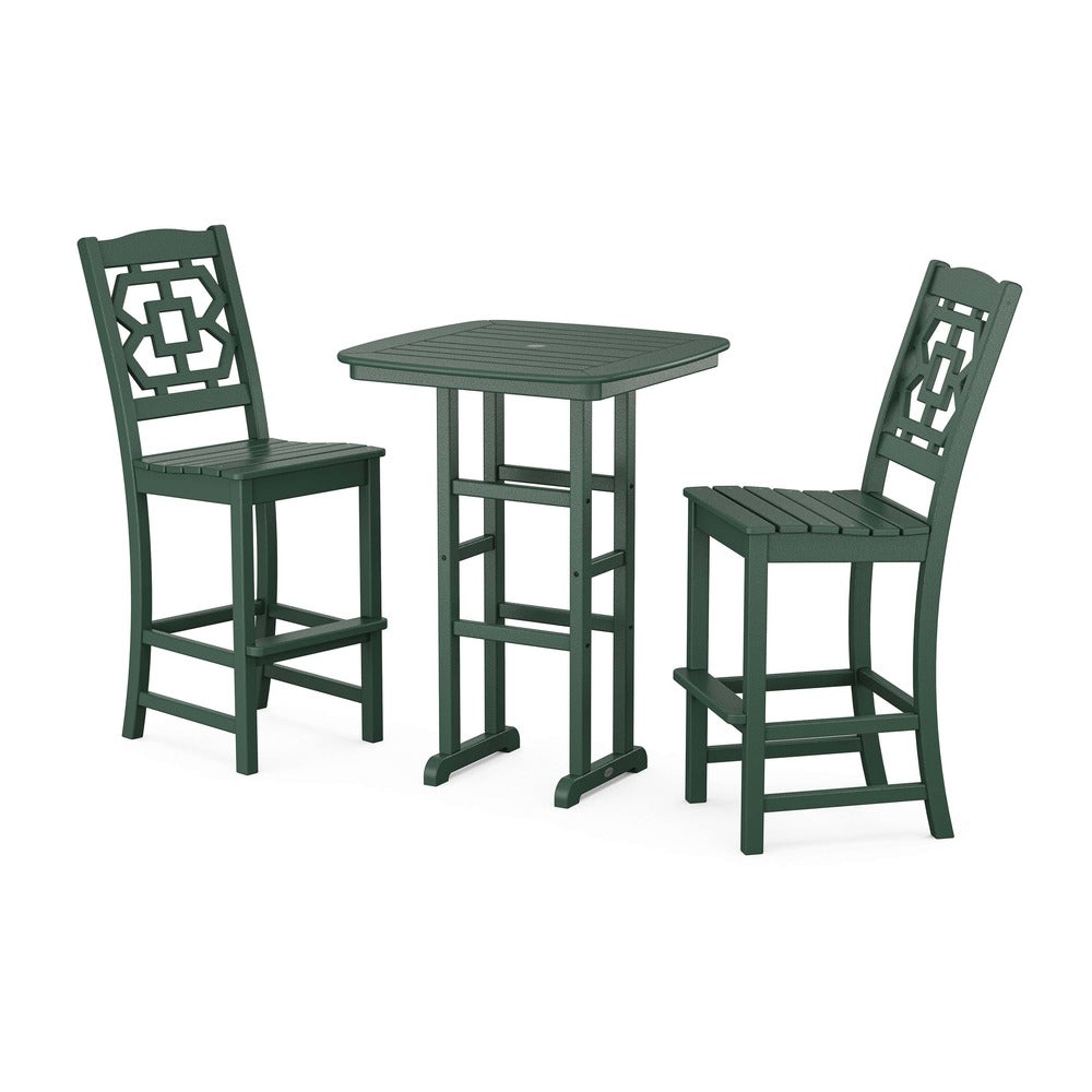 POLYWOOD® Chinoiserie 3-Piece Bar Set - PWS1619-1 Dining Set POLYWOOD®