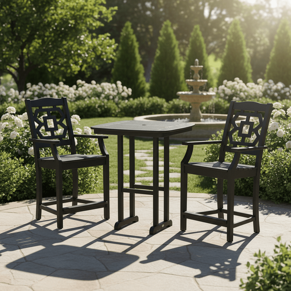 POLYWOOD® Chinoiserie 3-Piece Counter Set - PWS1601-1