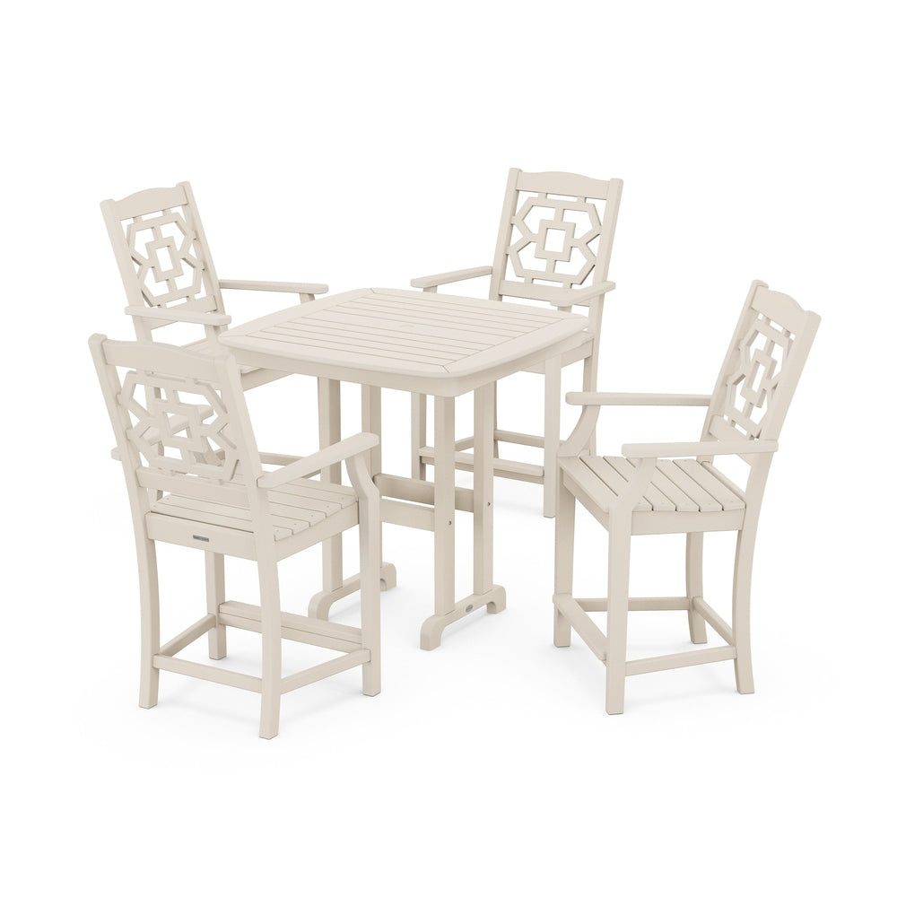 Chinoiserie 5-Piece Counter Set - Sand