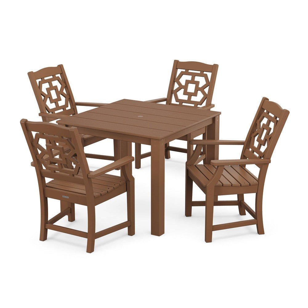 POLYWOOD® Chinoiserie 5-Piece Parsons Dining Set - PWS2379-1 Dining Set POLYWOOD®
