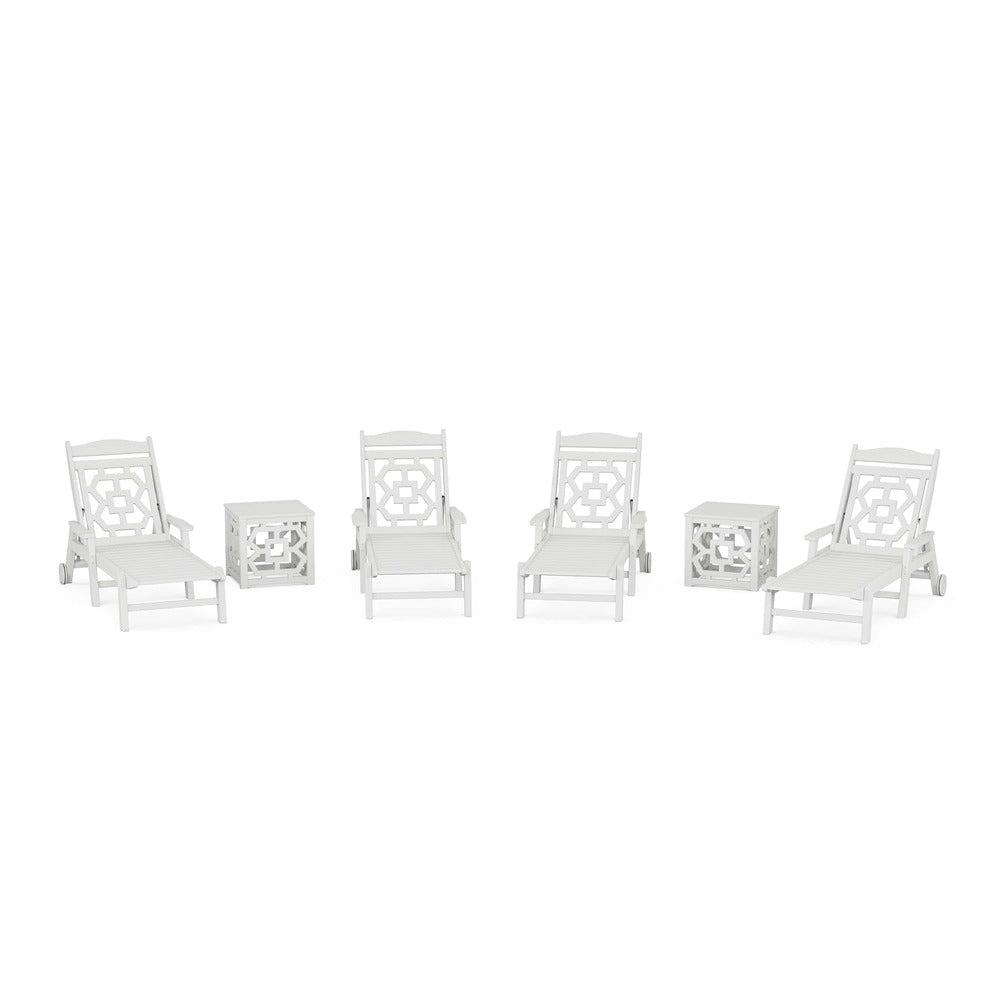 POLYWOOD® Chinoiserie 6-Piece Chaise Set - PWS2436-1 Chaise POLYWOOD®