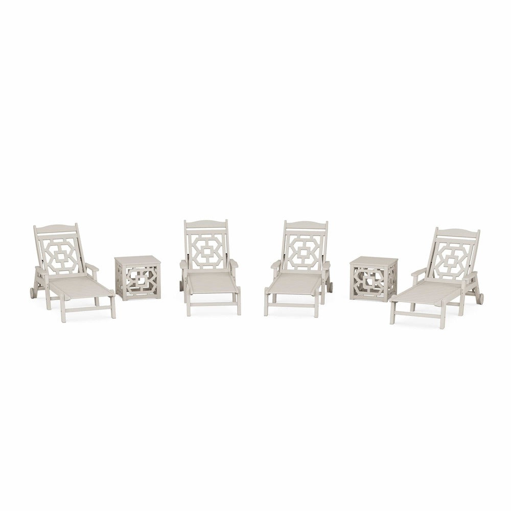 POLYWOOD® Chinoiserie 6-Piece Chaise Set - PWS2436-1 Chaise POLYWOOD®