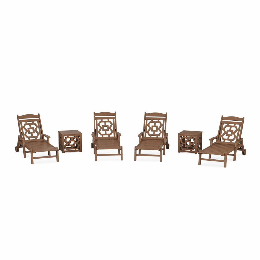 POLYWOOD® Chinoiserie 6-Piece Chaise Set - PWS2436-1 Chaise POLYWOOD®
