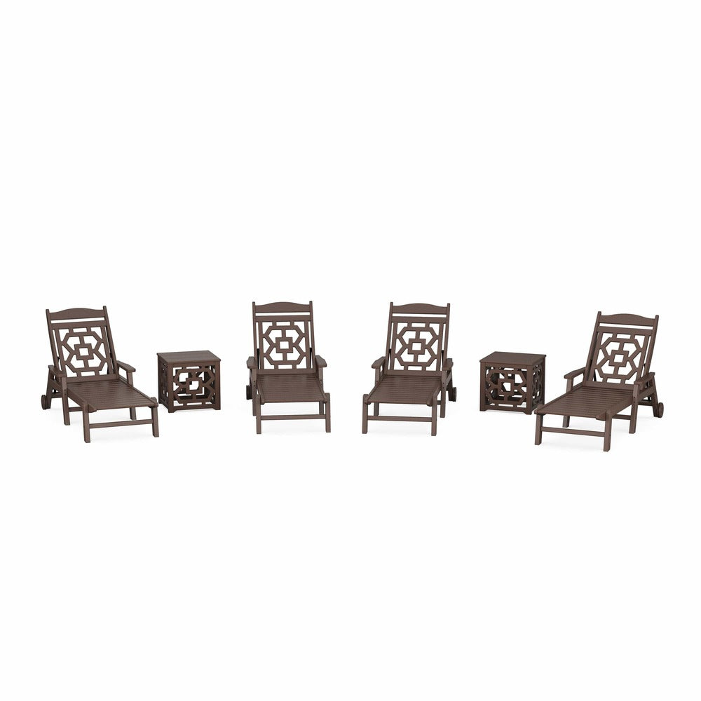 POLYWOOD® Chinoiserie 6-Piece Chaise Set - PWS2436-1 Chaise POLYWOOD®