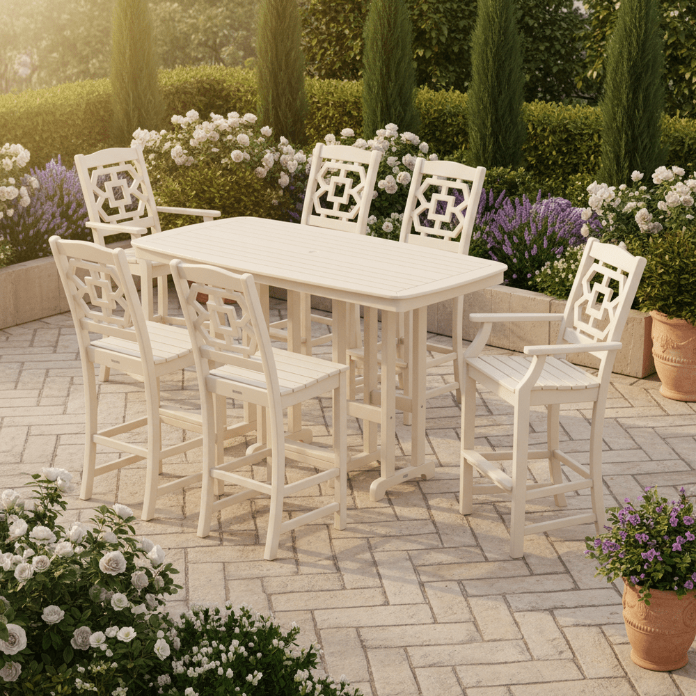 POLYWOOD® Chinoiserie 7-Piece Bar Set - PWS1604-1