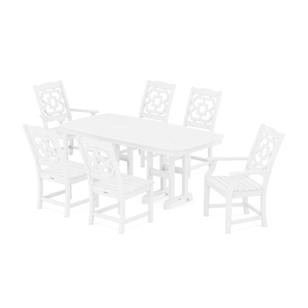 POLYWOOD® Chinoiserie 7-Piece Dining Set - PWS1564-1 Dining Set POLYWOOD®