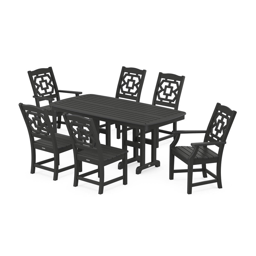 POLYWOOD® Chinoiserie 7-Piece Dining Set - PWS1564-1 Dining Set POLYWOOD®