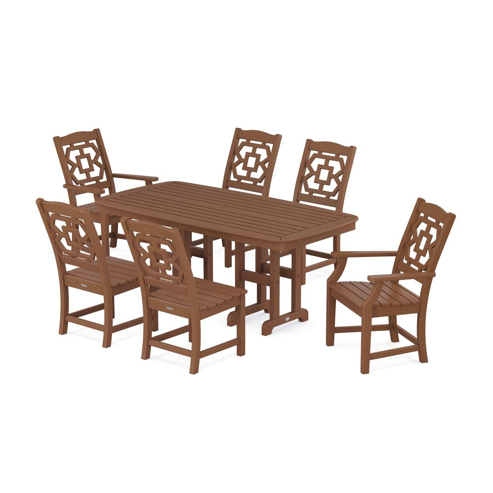 POLYWOOD® Chinoiserie 7-Piece Dining Set - PWS1564-1 Dining Set POLYWOOD®