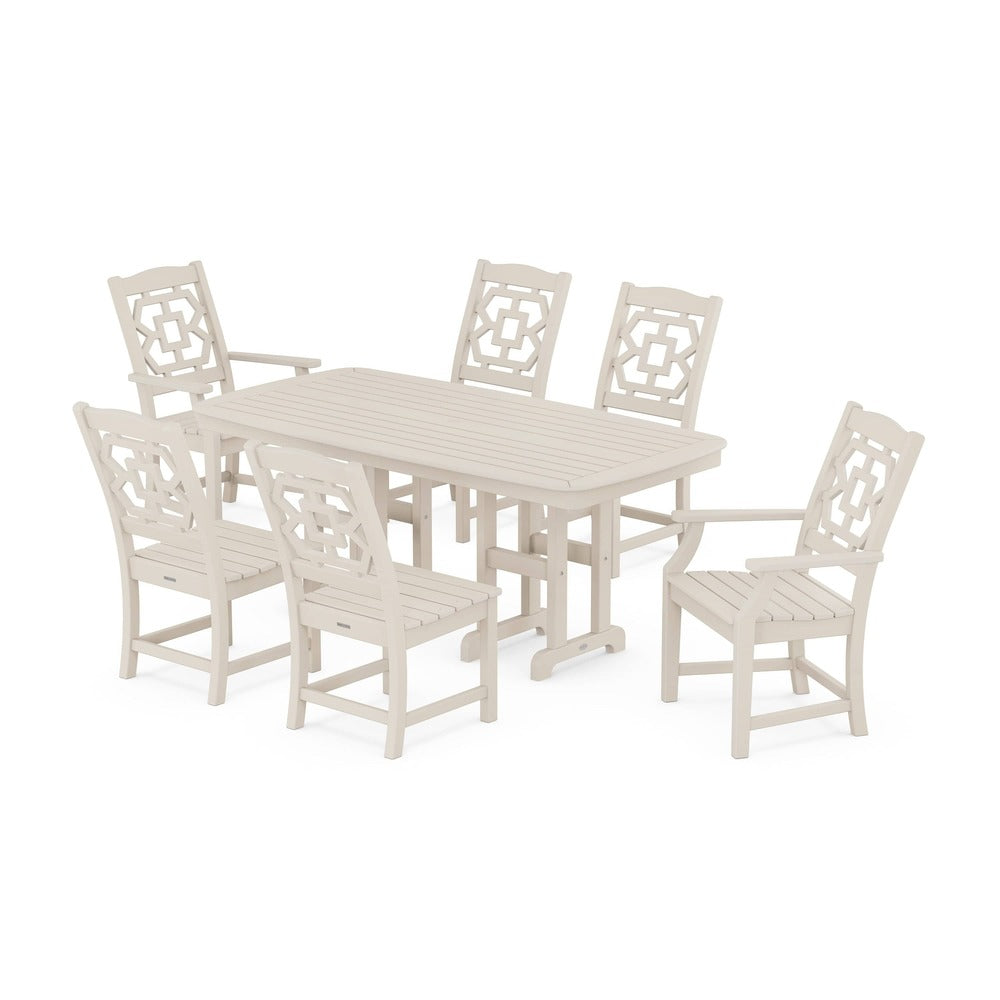 POLYWOOD® Chinoiserie 7-Piece Dining Set - PWS1564-1 Dining Set POLYWOOD®