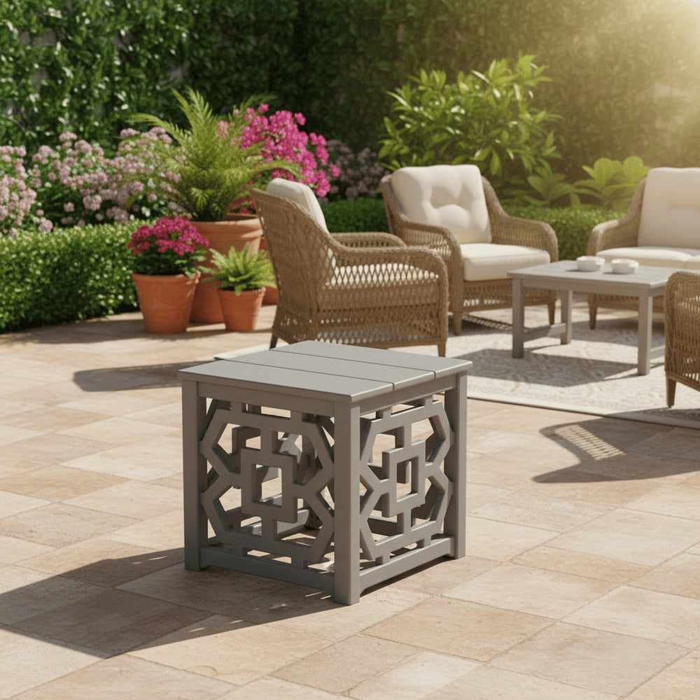POLYWOOD® Chinoiserie Accent Table - MSCT4P191 End Table POLYWOOD®