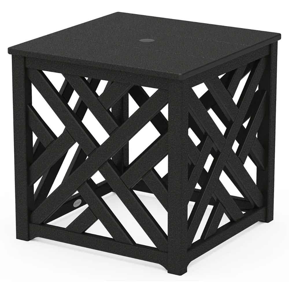 POLYWOOD® Chippendale Umbrella Stand Accent Table - CT4P232U End Table POLYWOOD®