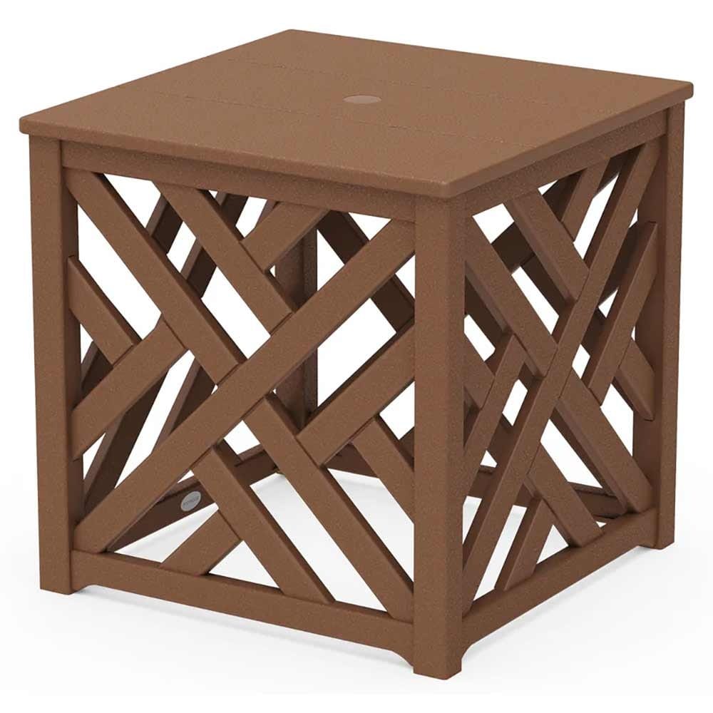 POLYWOOD® Chippendale Umbrella Stand Accent Table - CT4P232U End Table POLYWOOD®