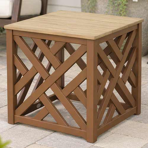 POLYWOOD® Chippendale Umbrella Stand Accent Table - Select Accents - CT4P232U