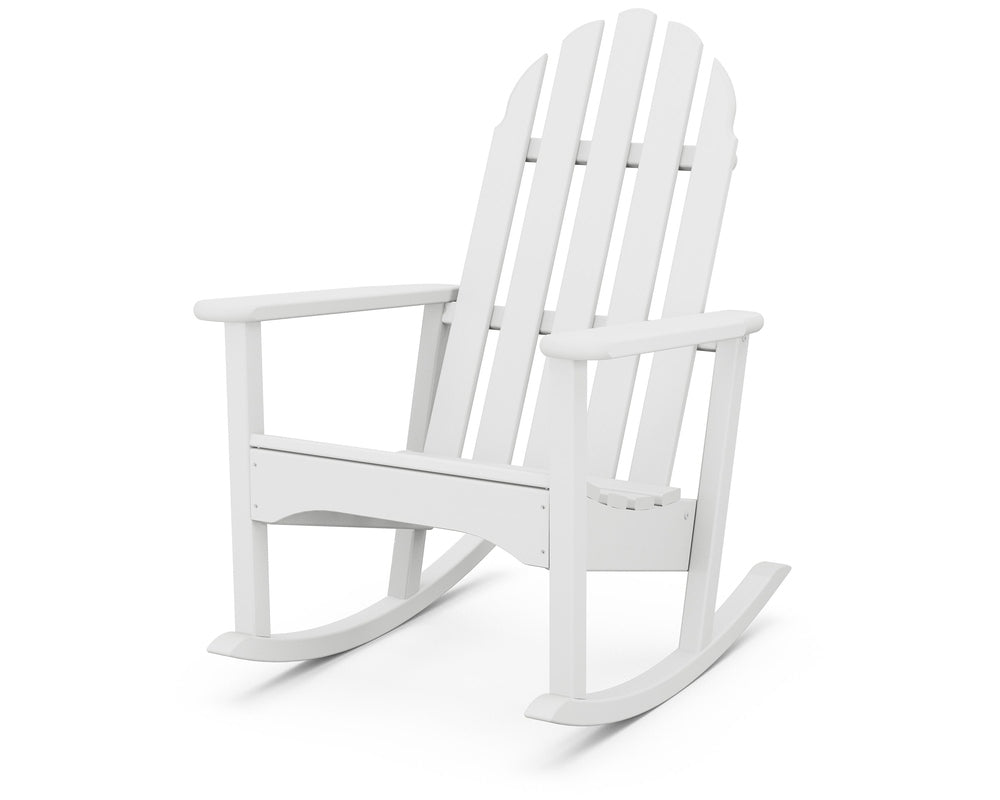 Classic Adirondack Rocking Chair - White