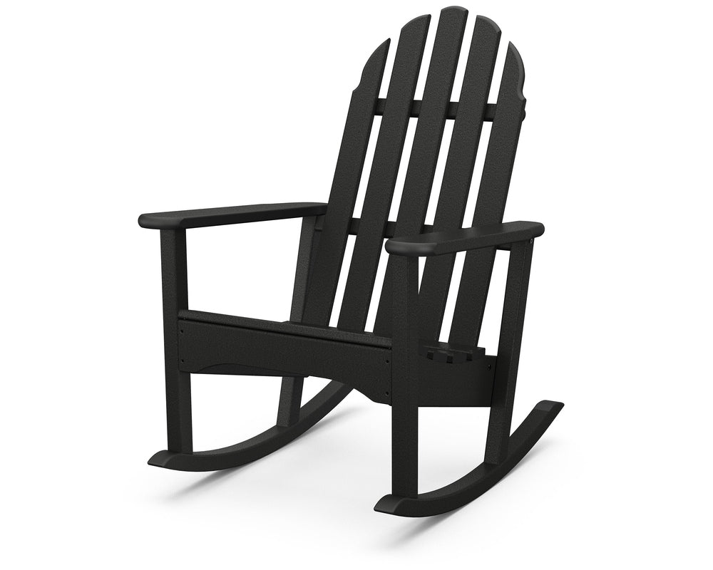 Classic Adirondack Rocking Chair - Black