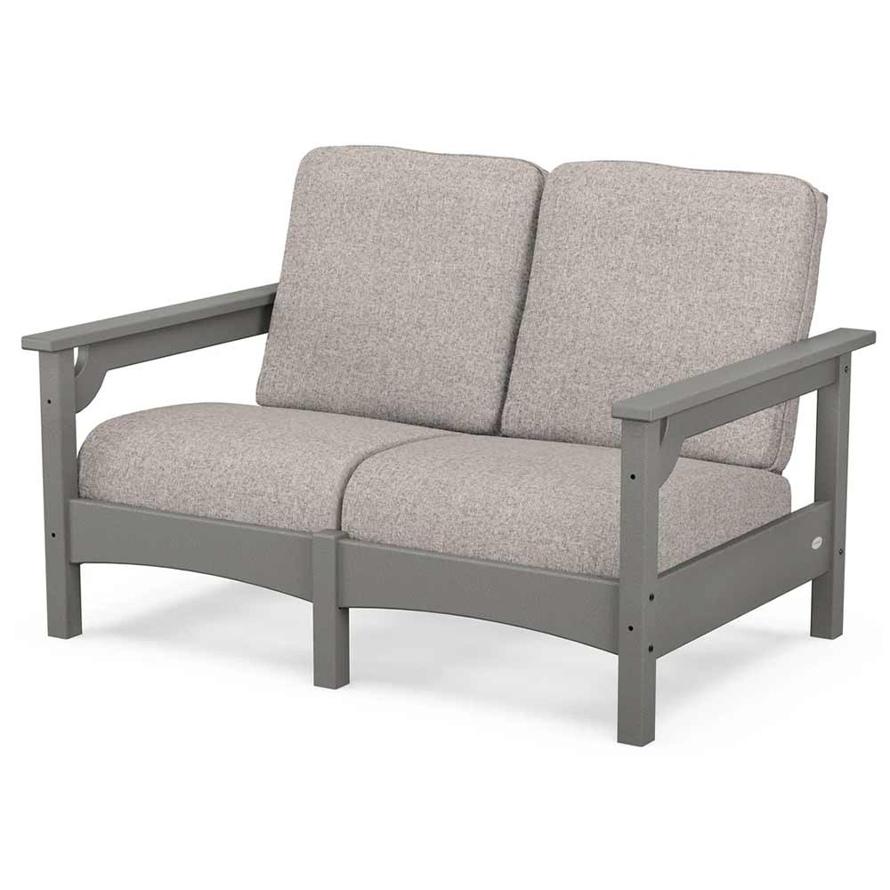 POLYWOOD® - Club Loveseat - PWCLC47GY Outdoor Furniture POLYWOOD®