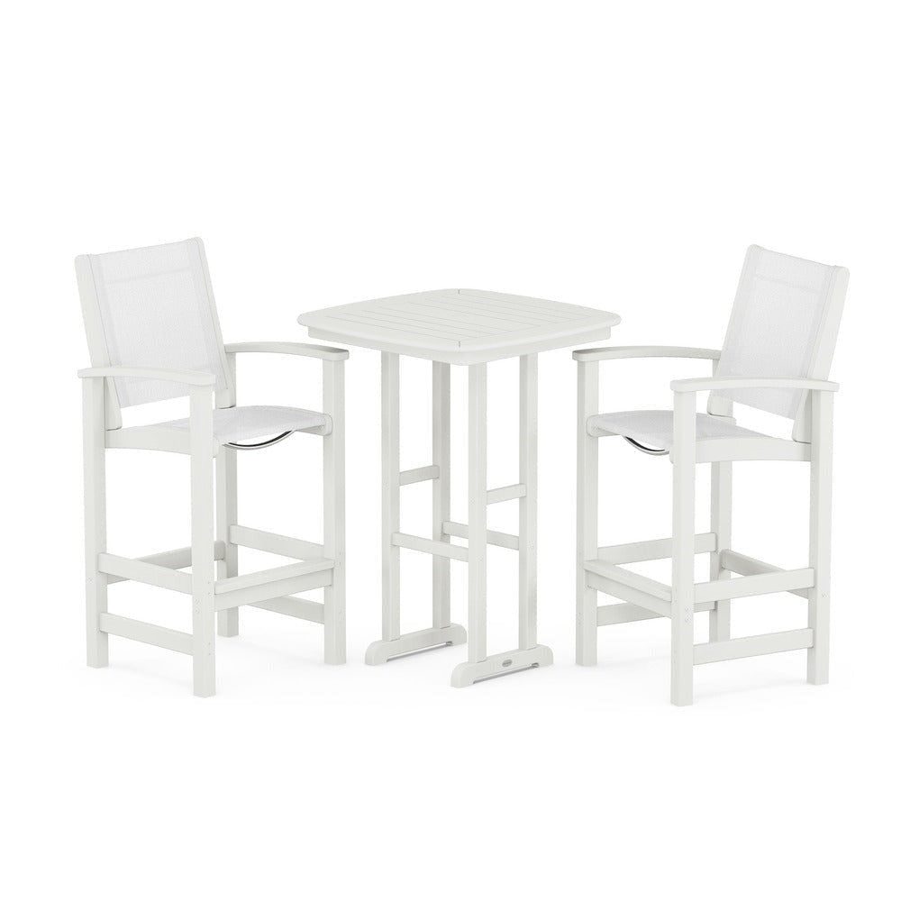 POLYWOOD® Coastal 3-Piece Bar Set - PWS156 Outdoor Furniture POLYWOOD®