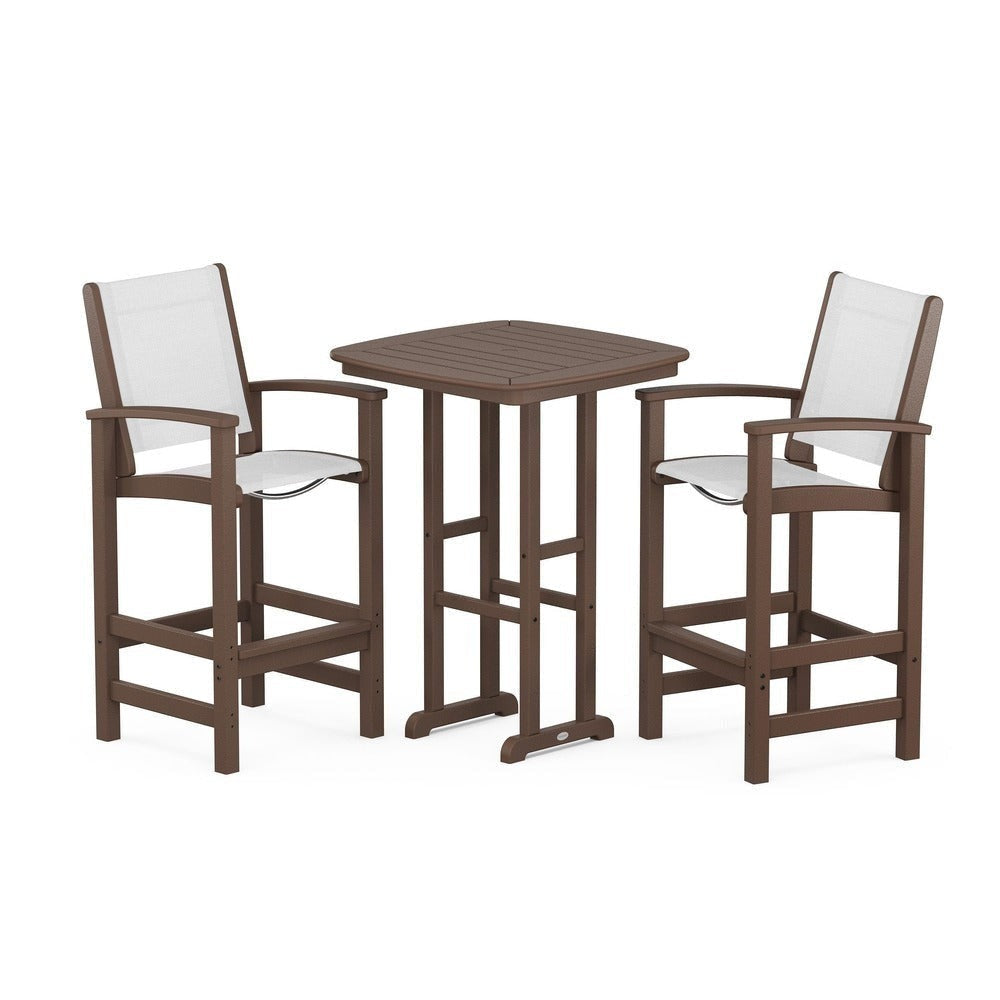 POLYWOOD® Coastal 3-Piece Bar Set - PWS156 Outdoor Furniture POLYWOOD®