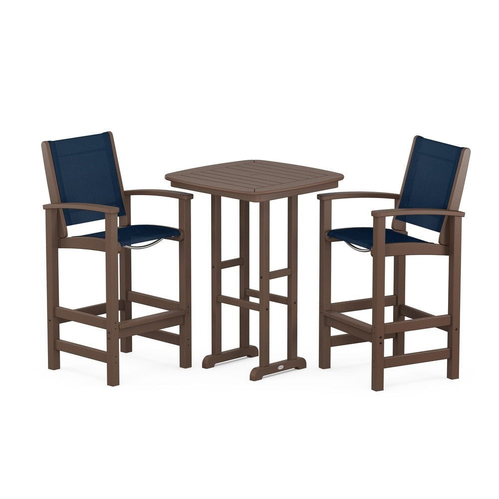 POLYWOOD® Coastal 3-Piece Bar Set - PWS156 Outdoor Furniture POLYWOOD®