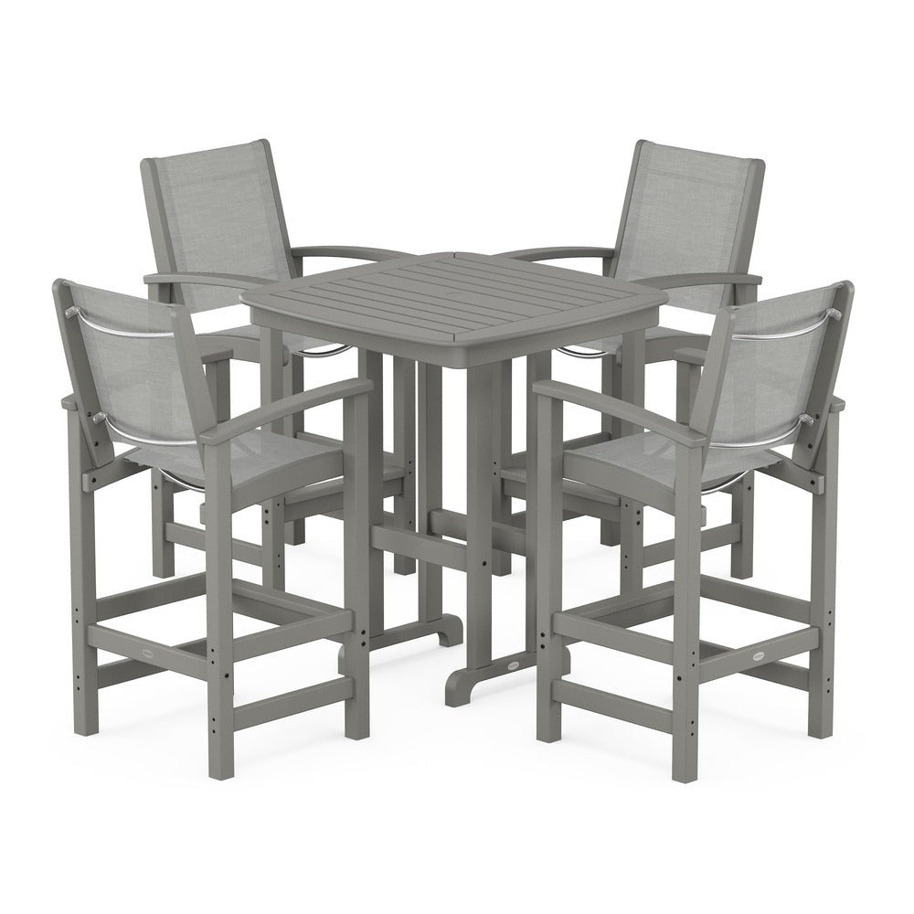 POLYWOOD® Coastal 5-Piece Bar Set - PWS210-1