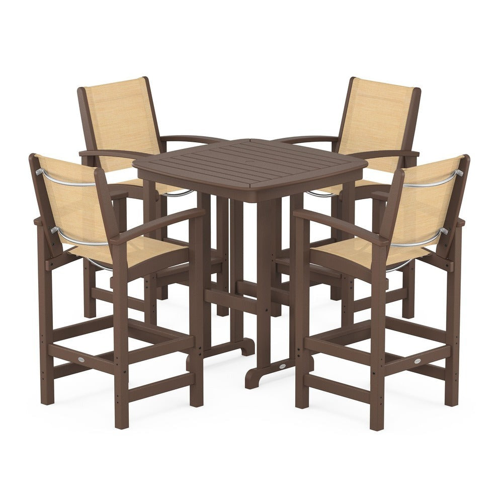 POLYWOOD® Coastal 5-Piece Bar Set - PWS210-1