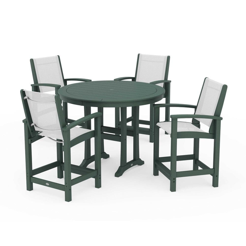 POLYWOOD® - Coastal 5-Piece Counter Set - PWS319