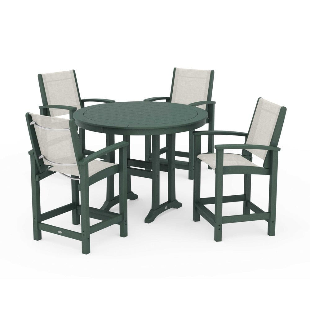 POLYWOOD® - Coastal 5-Piece Counter Set - PWS319