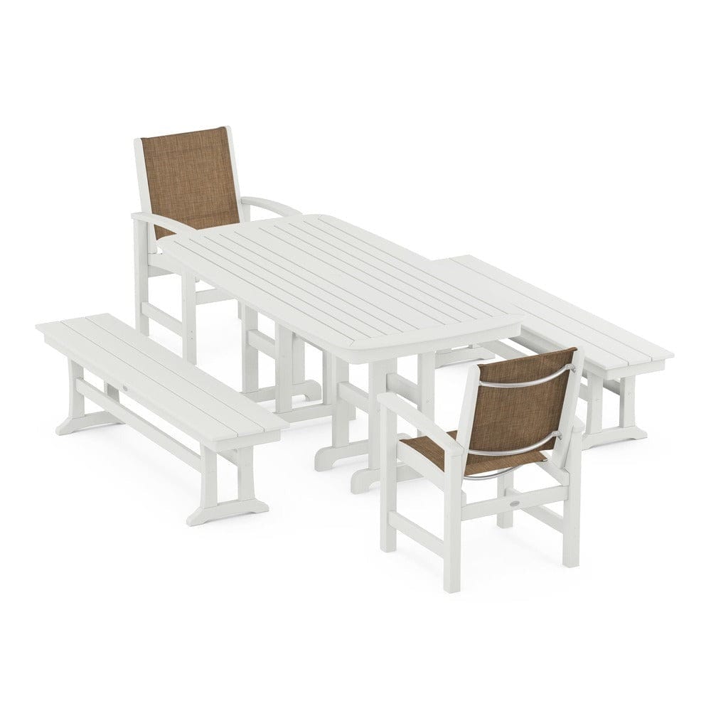 POLYWOOD® - Coastal 5-Piece Dining Set - PWS1263 Outdoor Furniture POLYWOOD®