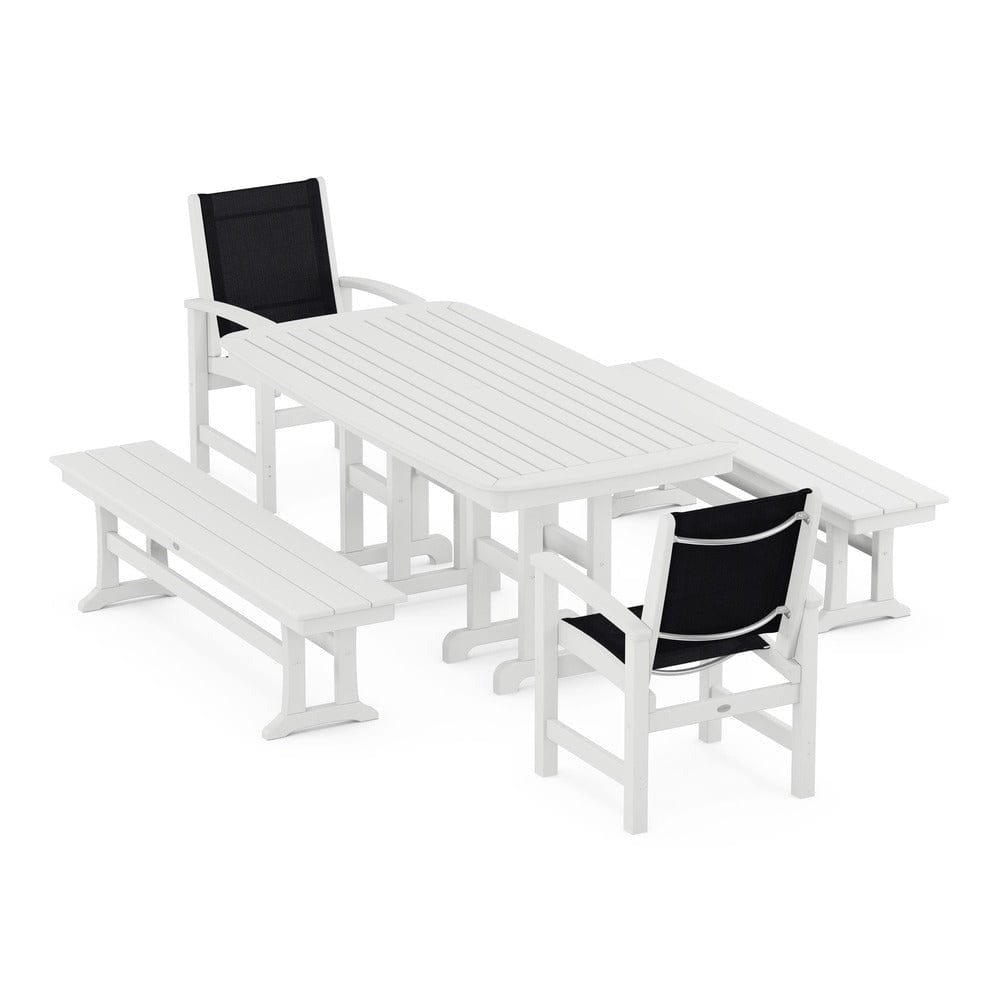 POLYWOOD® - Coastal 5-Piece Dining Set - PWS1263 Outdoor Furniture POLYWOOD®