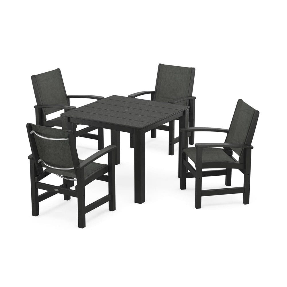 POLYWOOD® Outdoor Furniture POLYWOOD® - Coastal 5-Piece Parsons Dining Set - PWS2278