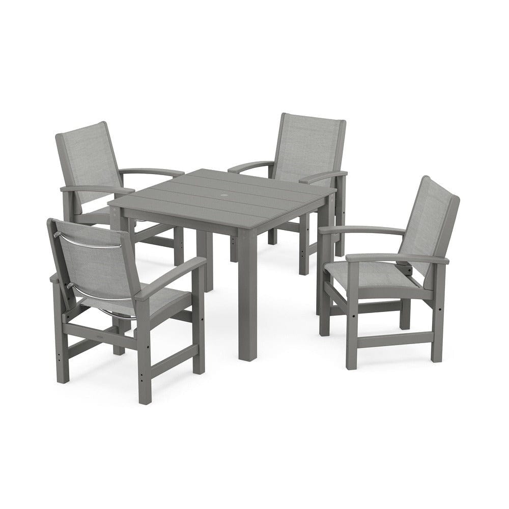 POLYWOOD® - Coastal 5-Piece Parsons Dining Set - PWS2278 Outdoor Furniture POLYWOOD®