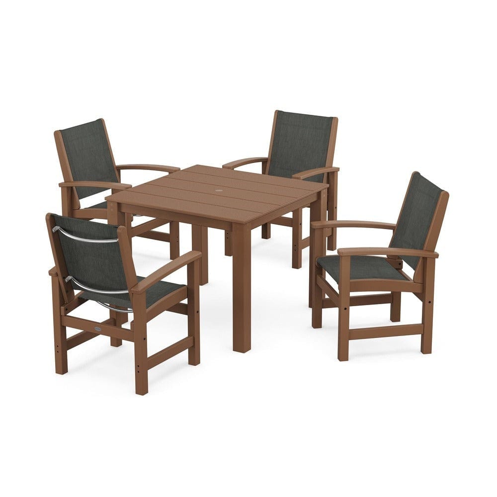 POLYWOOD® - Coastal 5-Piece Parsons Dining Set - PWS2278 Outdoor Furniture POLYWOOD®