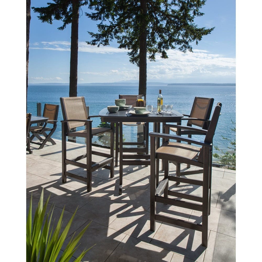 POLYWOOD® Coastal Bar Chair - 9012 Outdoor Furniture POLYWOOD®