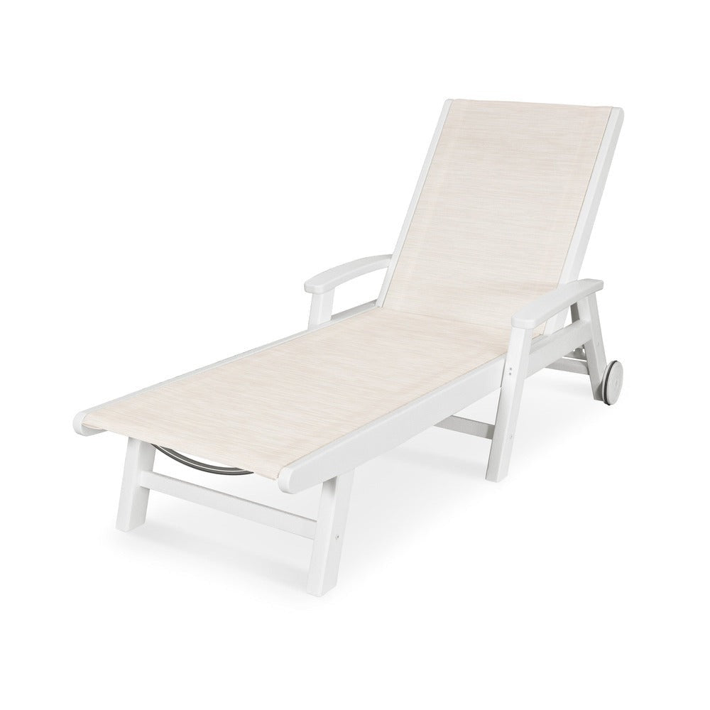 POLYWOOD® Coastal Chaise with Wheels - SW2290